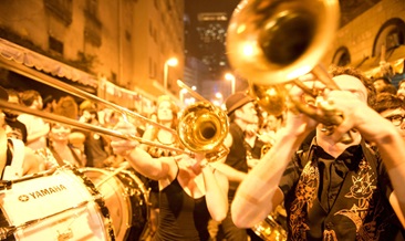 trubacki orkestar - trubaci na festivalu